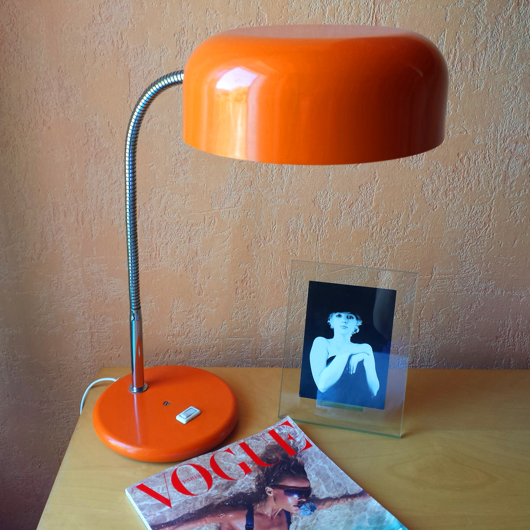 Lampe orange 70s