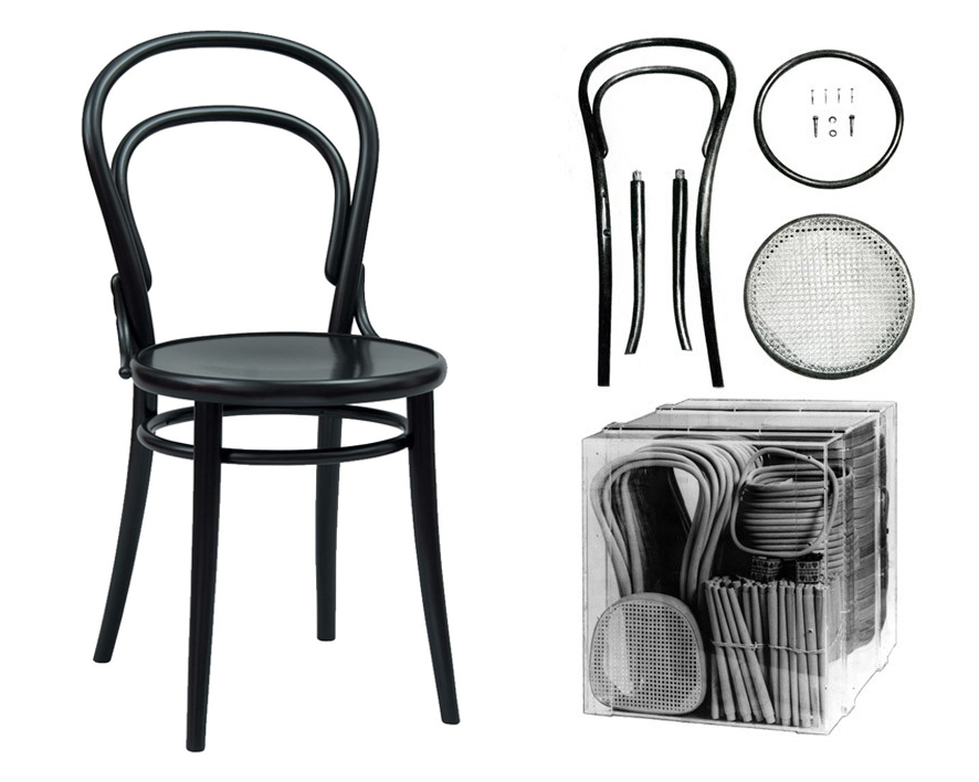 Chaise 14 by Thonet