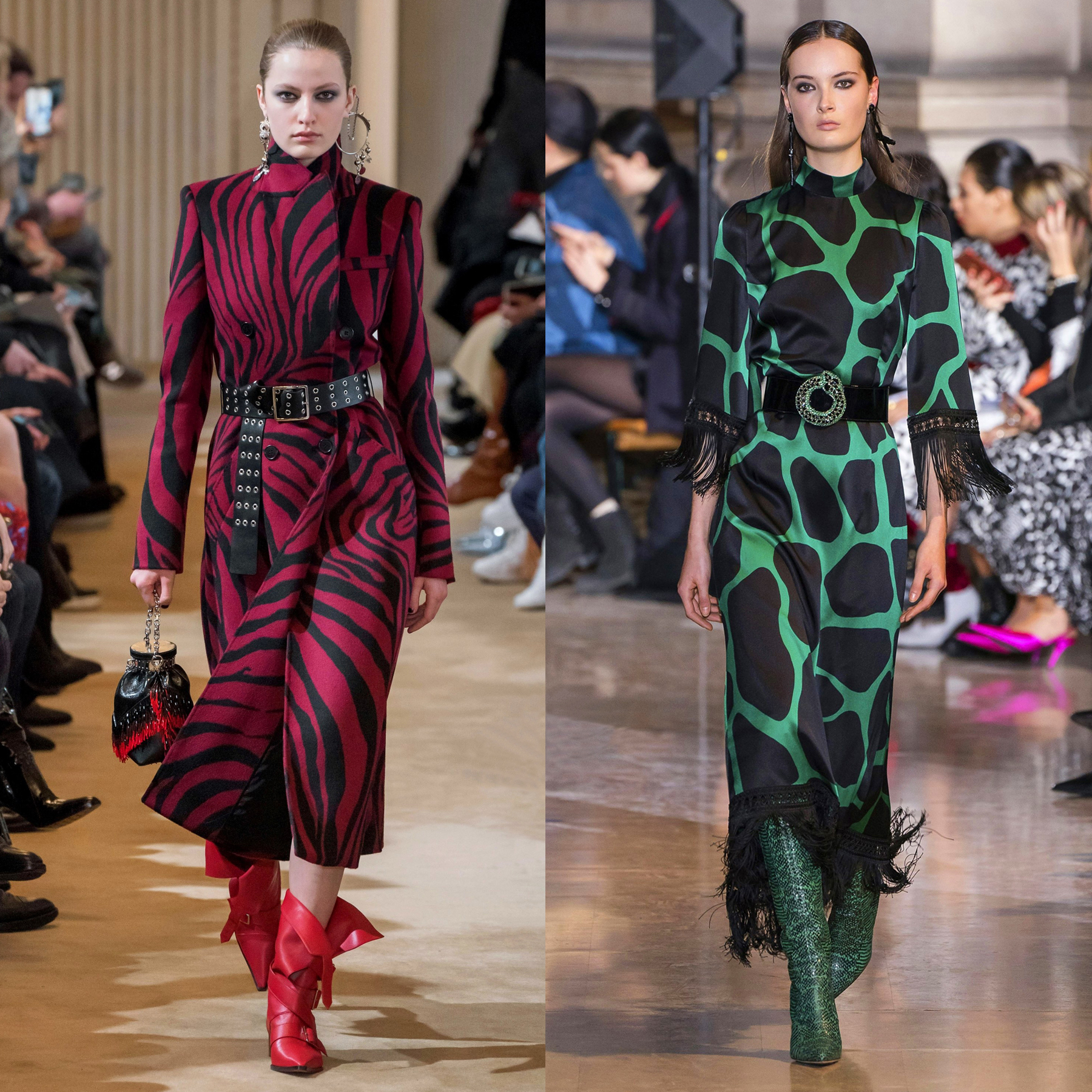 Imprimé animalier & franges