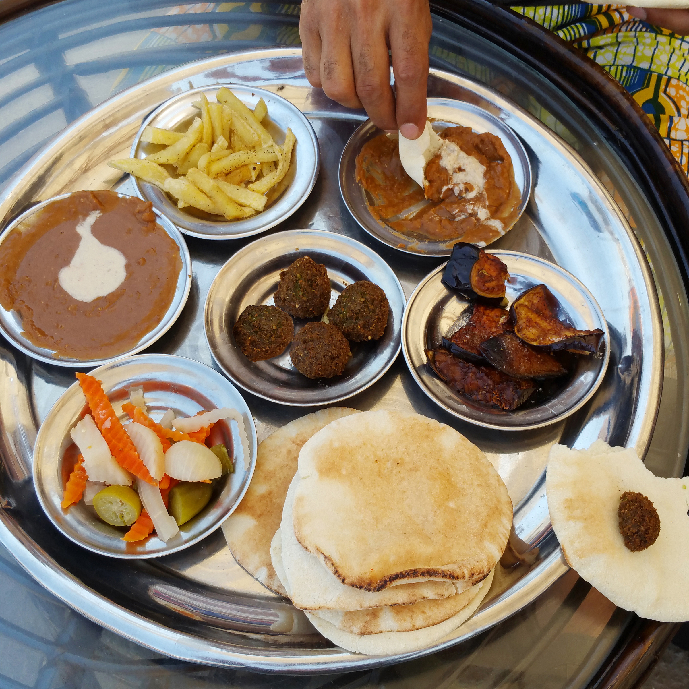 Mezze de plats égyptiens