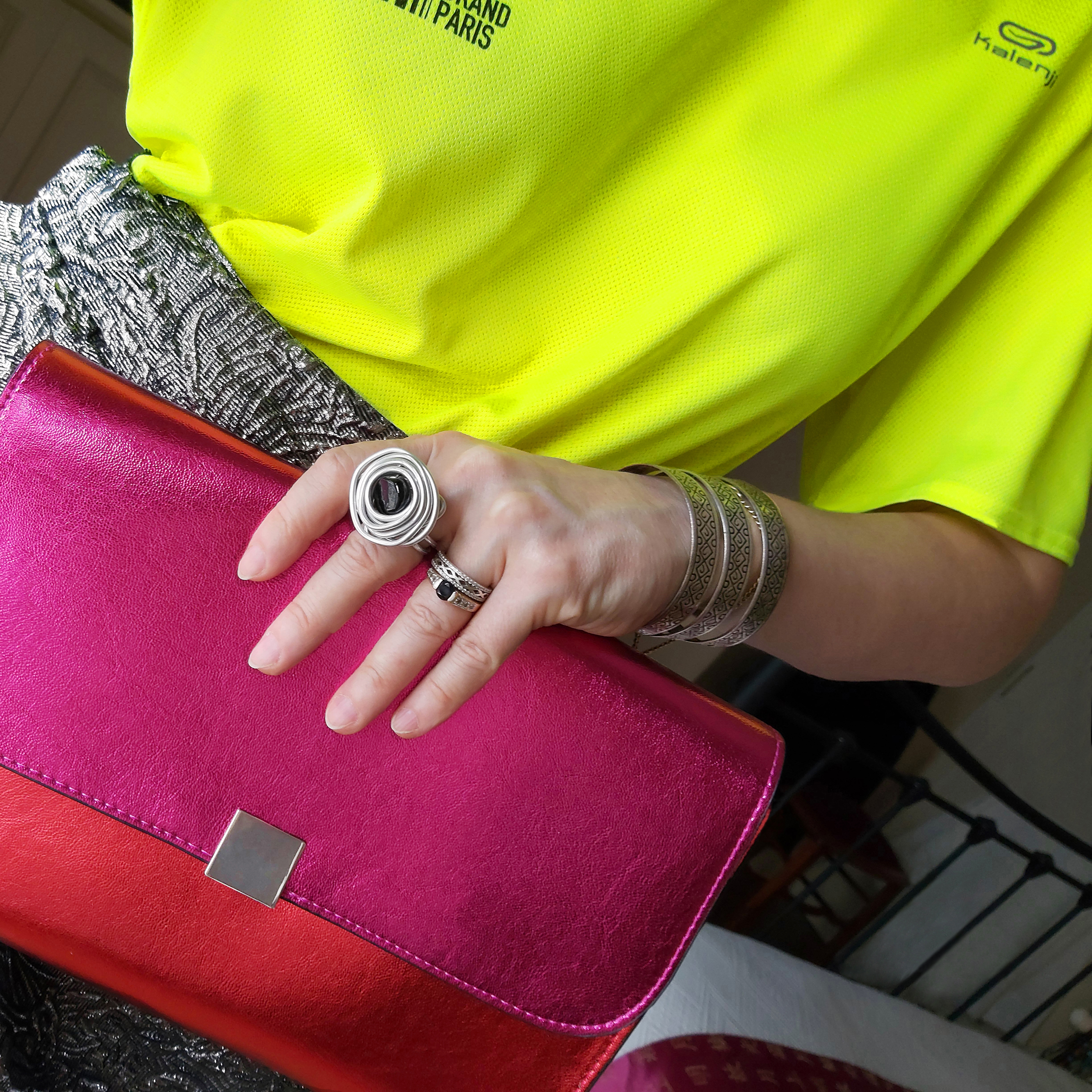 Jaune néon & argent (2)