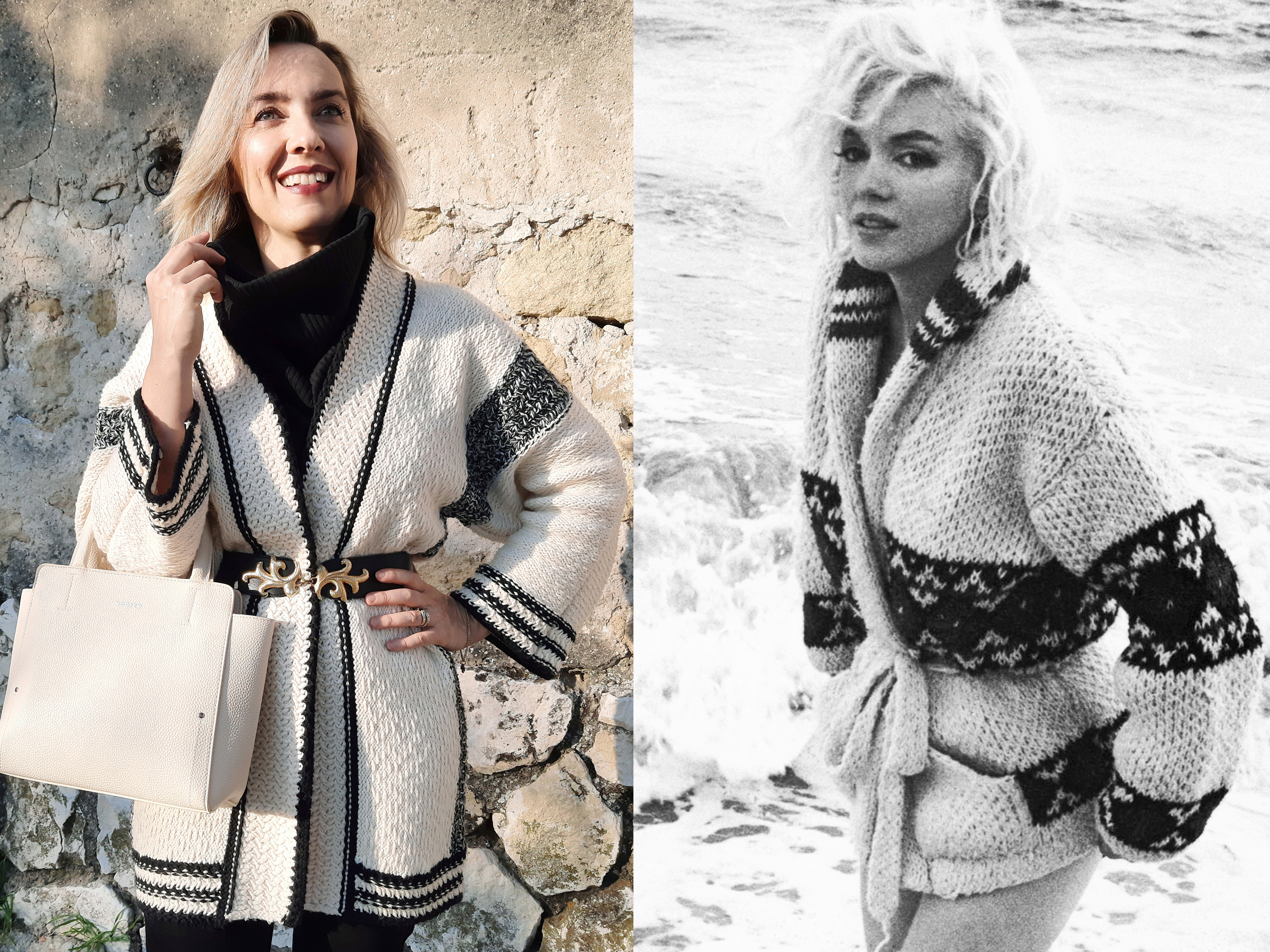 Bien au chaud dans mon gilet « Marilyn »