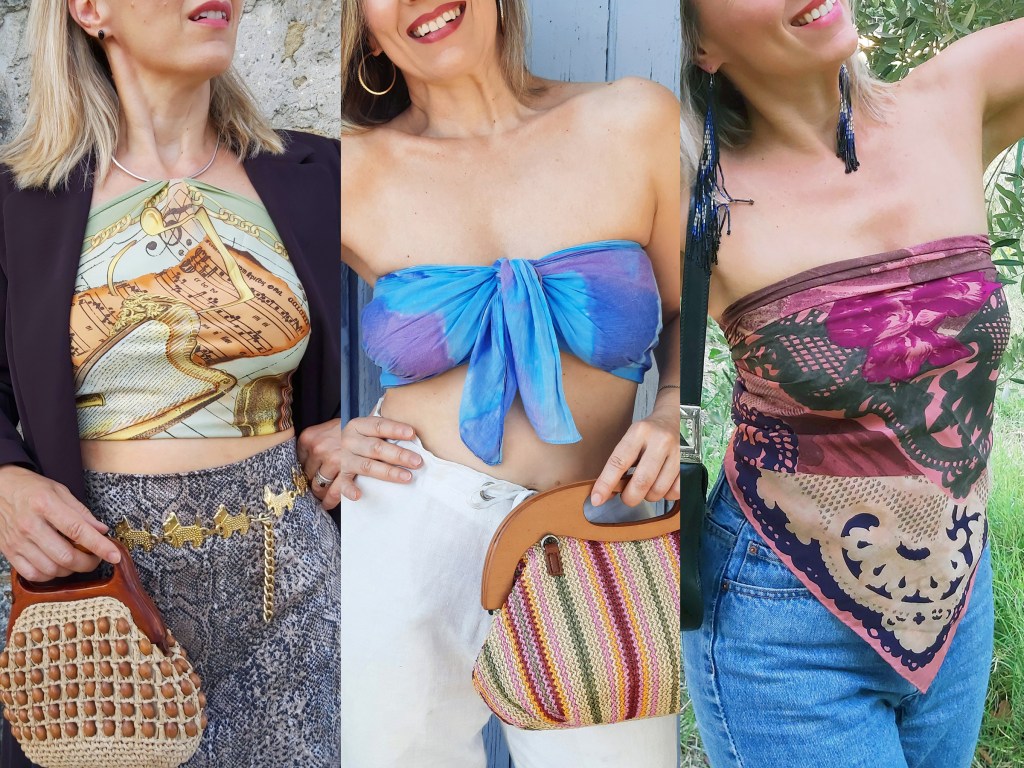 Comment porter le foulard en top&nbsp;?