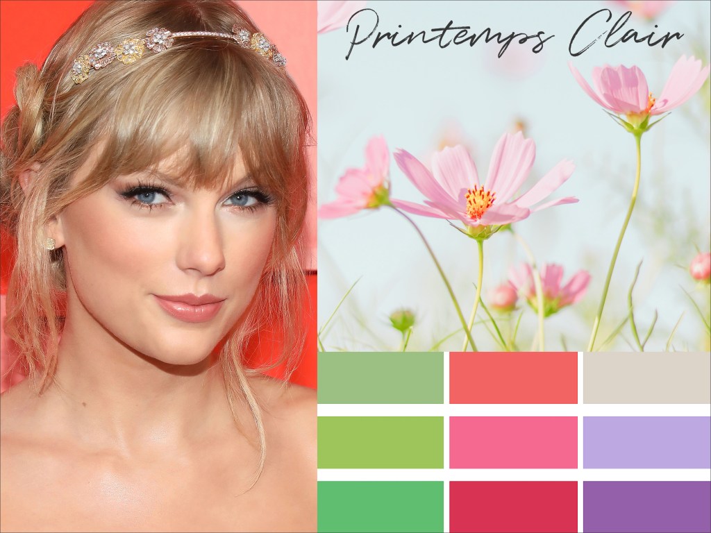 Colorimétrie 12 saisons : es-tu une femme Printemps Clair ?